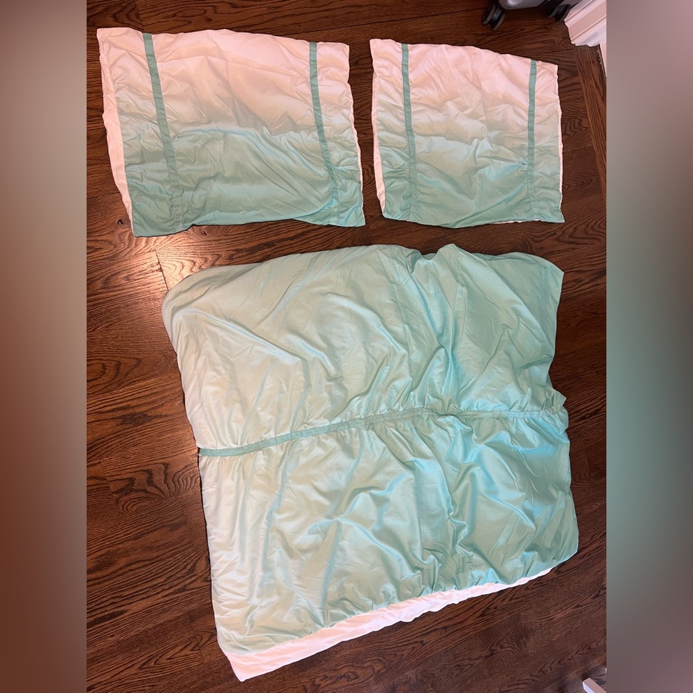 Full/Queen comforter and 2 shames